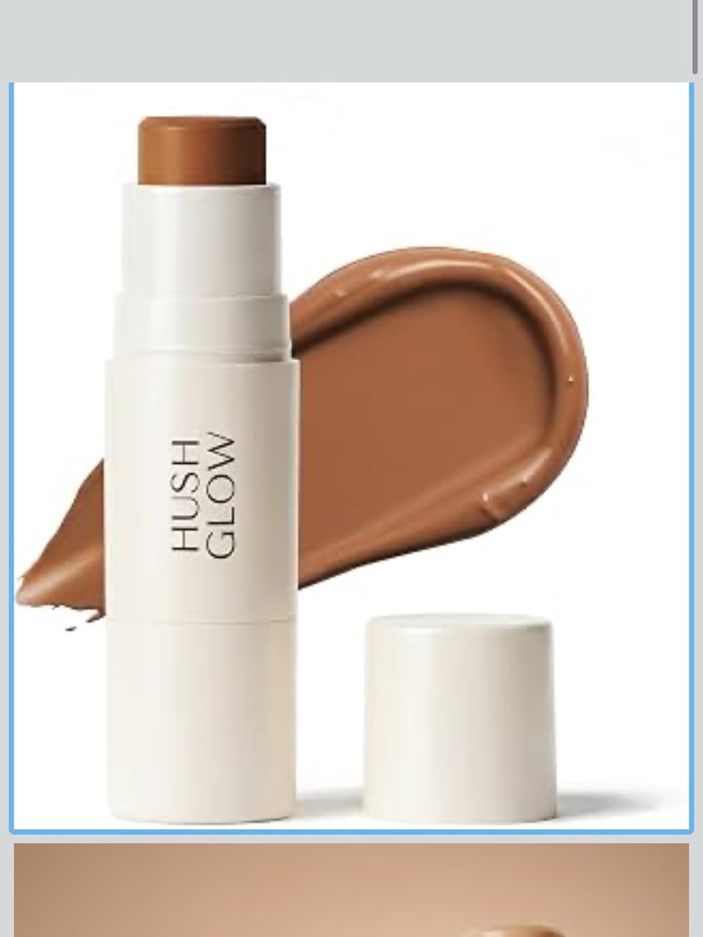 NiB Under eye Concealer Stick with Built in Brush, warm brown